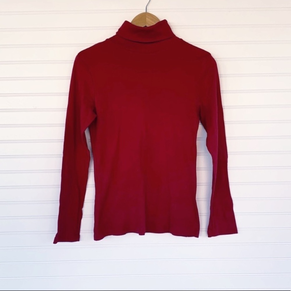 Faded Glory red turtleneck long sleeve